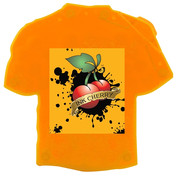 Translucent Orange color option for T Shirt Credit Card Shaped Mint Container