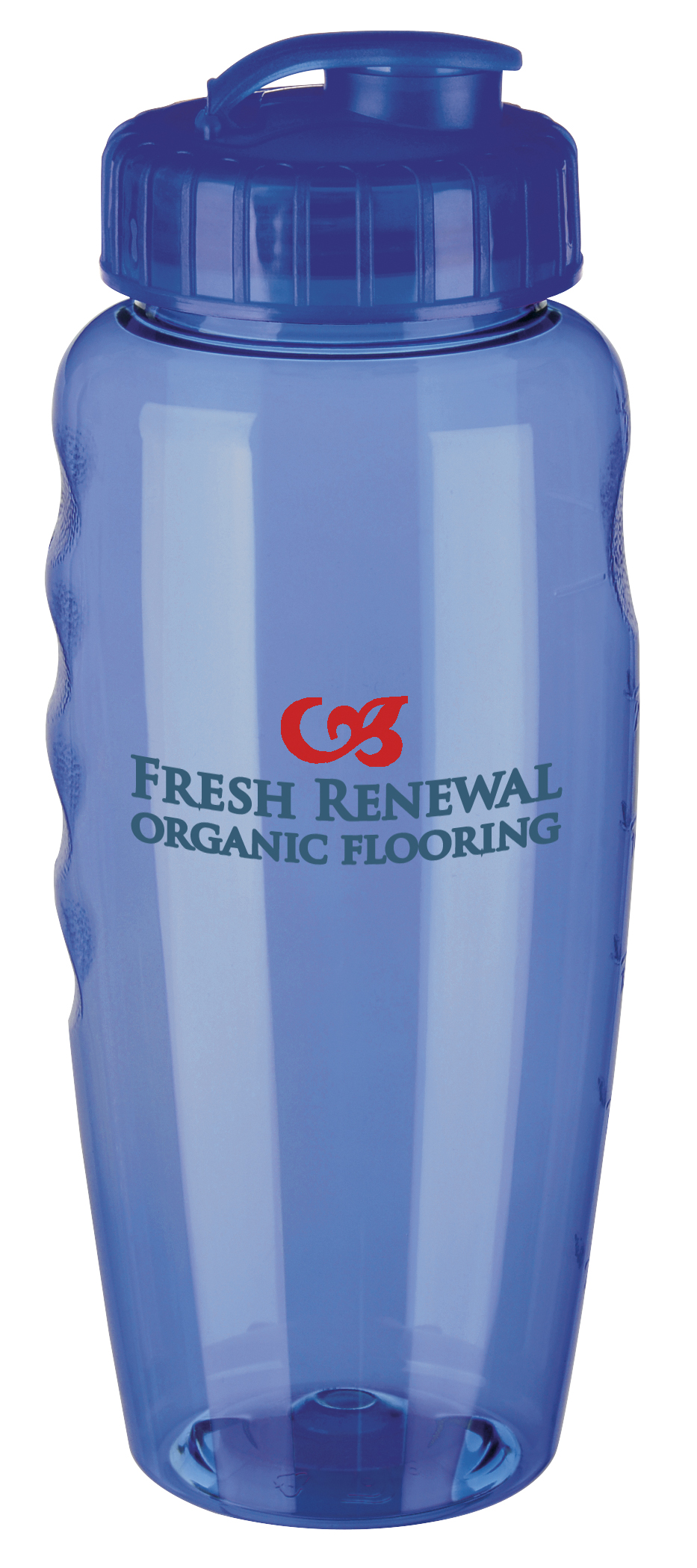 Blue color option for Gripper Poly Clear® Bottle 31 Oz.
