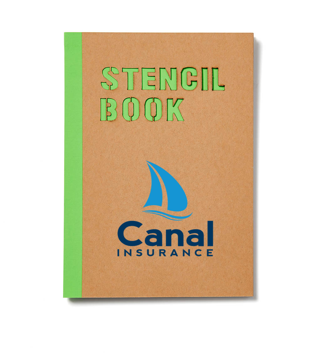 Lime Green color option for 5 3/4" X 8 1/4" Stencil Book