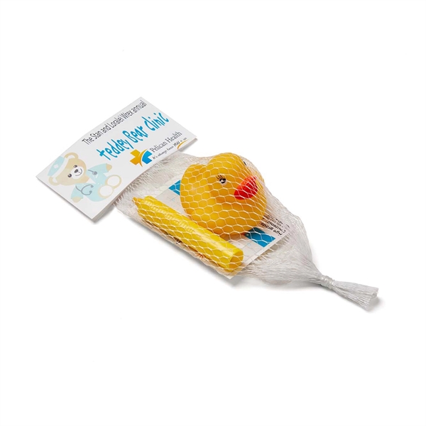 Yellow color option for Bathtub Crayon And Rubber Duck Set