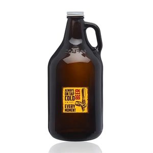 Photo of 64 Oz. Amber Glass Beer Growlers