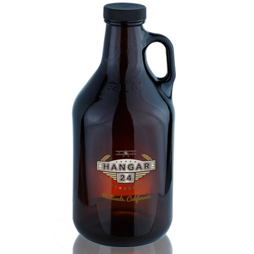 Main photo of 32 Oz. Amber Glass Beer Growlers