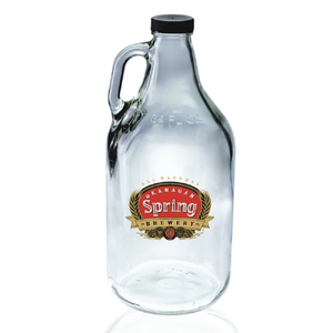 Photo of 64 Oz. Clear Glass Beer Growlers