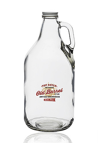 Photo of 64 Oz. Clear Glass Beer Growlers