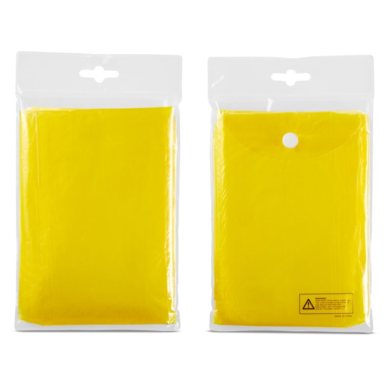 Yellow color option for Disposable Rain Poncho