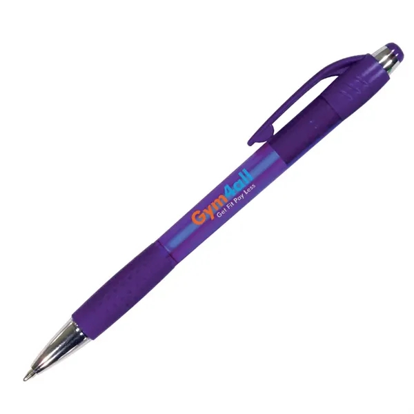 Transparent Purple color option for Mardi Gras Grip Pen, Full Color Digital