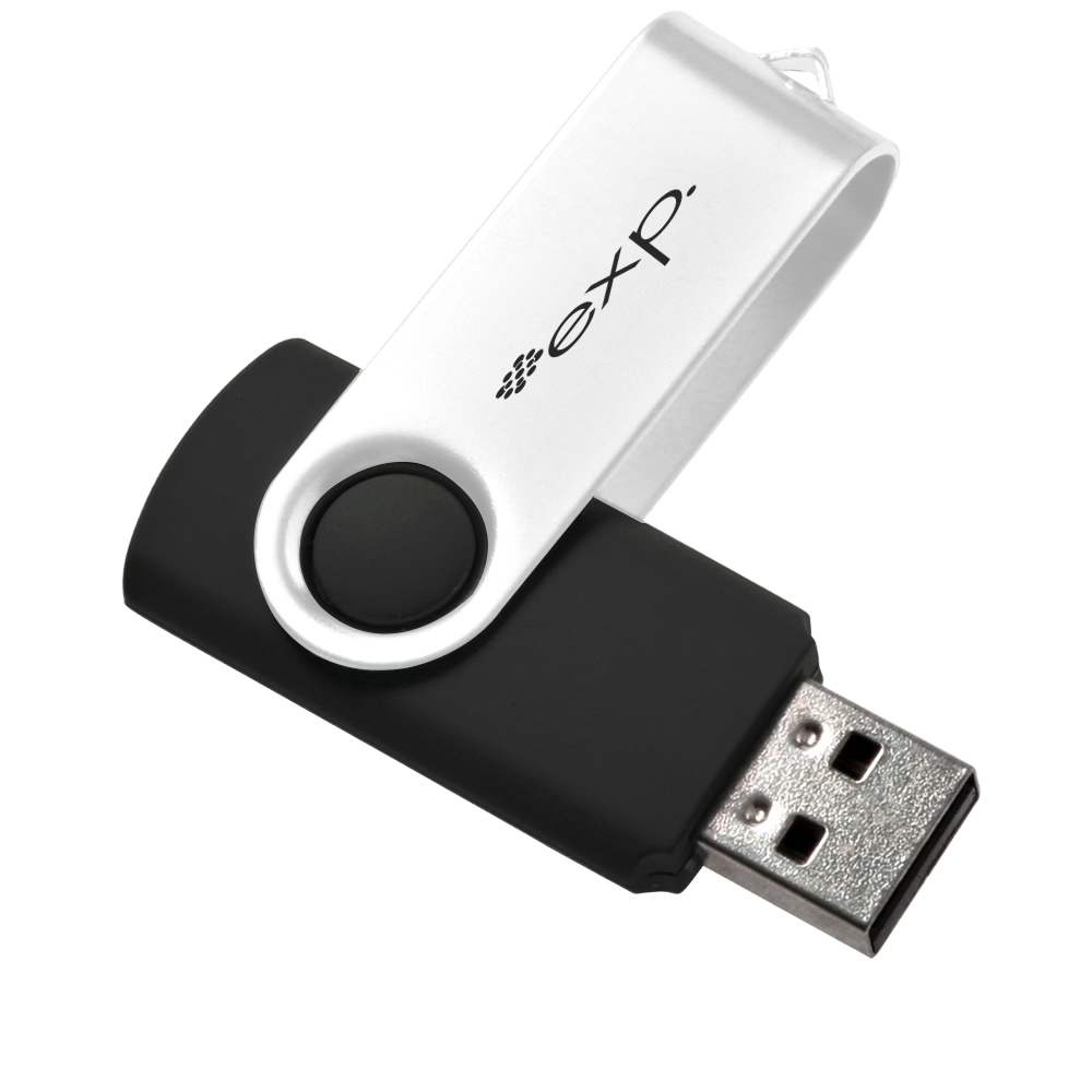 White/Black color option for Swivel 16 Gb Usb Flash Drive 