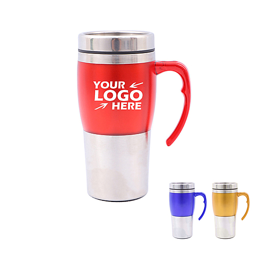 Photo of 15oz Two Tone Dual Wall Auto Insulated Mug With Handle