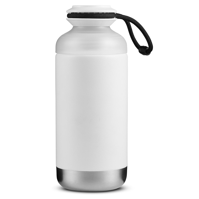 White color option for 16.9 Oz. Contour Vacuum Bottle With Duo Lid
