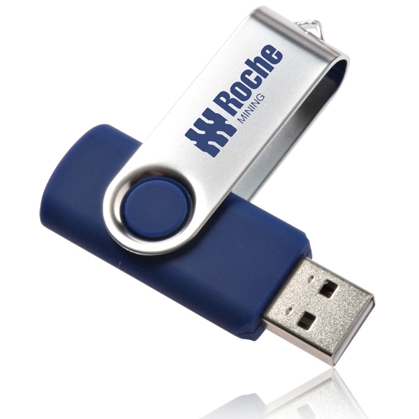 Blue color option for 8 Gb Swivel Usb Flash Drives
