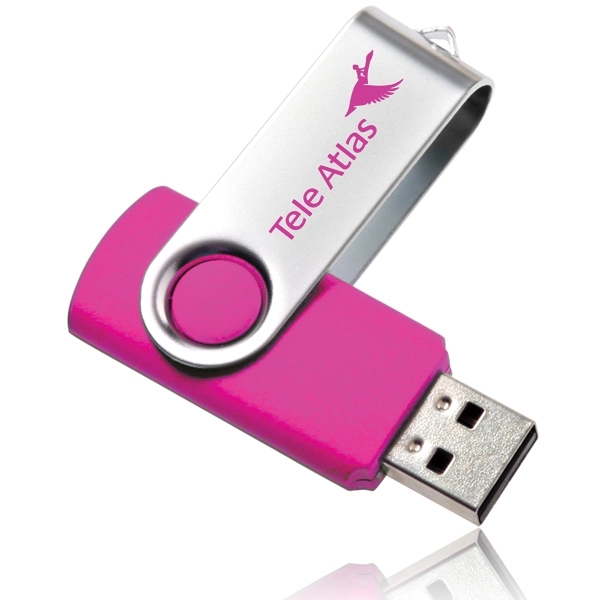 Fuchsia color option for 8 Gb Swivel Usb Flash Drives