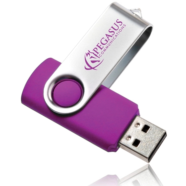 Purple color option for 8 Gb Swivel Usb Flash Drives