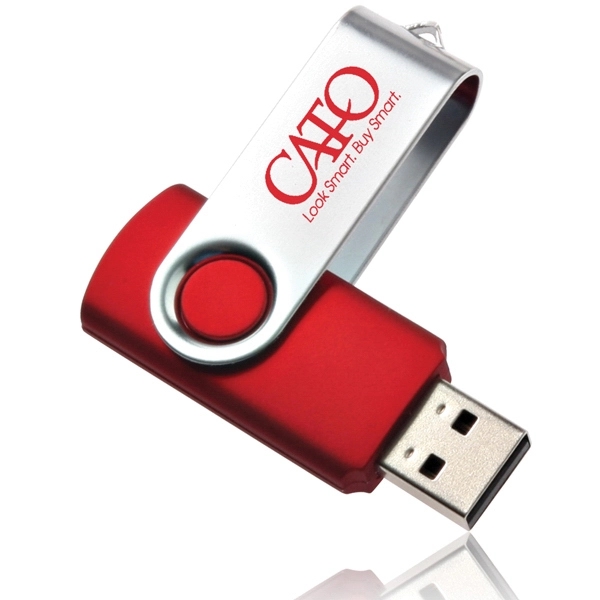 Red color option for 8 Gb Swivel Usb Flash Drives