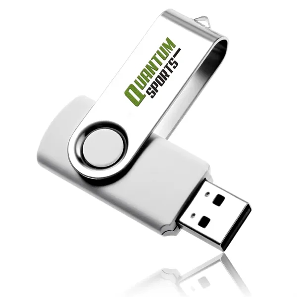 Silver color option for 8 Gb Swivel Usb Flash Drives