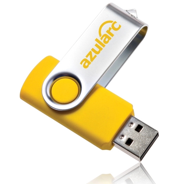 Yellow color option for 8 Gb Swivel Usb Flash Drives
