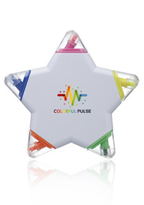 Photo of Star Shaped 5 Color Highlighters