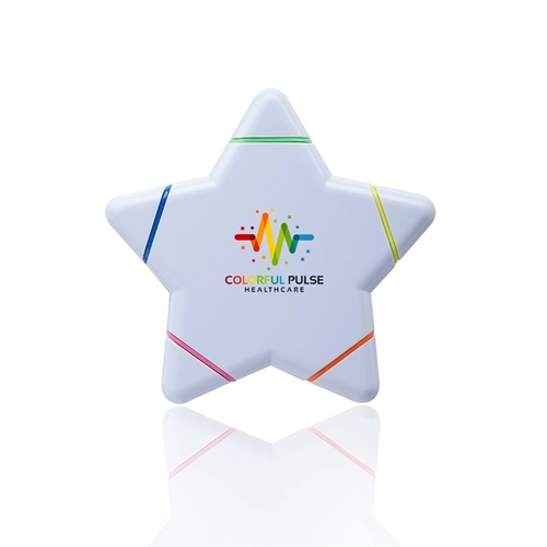 Main photo of Star Shaped 5 Color Highlighters