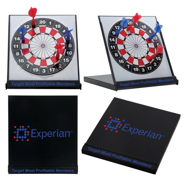 Black-White-Red color option for Desktop Magnetic Dartboard