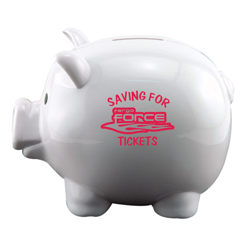 White color option for Mr. Piggy Bank