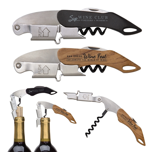 Main photo of Double Hinged Wine Key Corkscrew