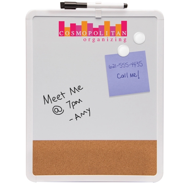 White color option for Magnetic Dry Erase & Cork Board