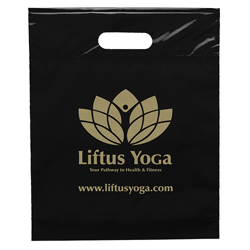 Black color option for Die Cut Handle Bag 12x15x3
