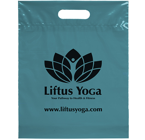 Teal color option for Die Cut Handle Bag 12x15x3
