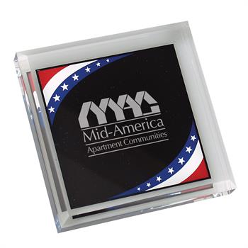 Stars And Stripes color option for Acrylic Paperweight