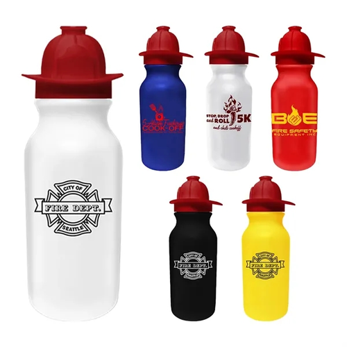Photo of 20 Oz. Value Cycle Bottle With Fireman Helmet Push 'N Pull Cap