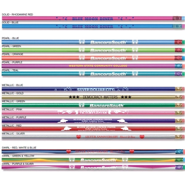 Red-White-Blue Swirl color option for Slim Jim Pencil