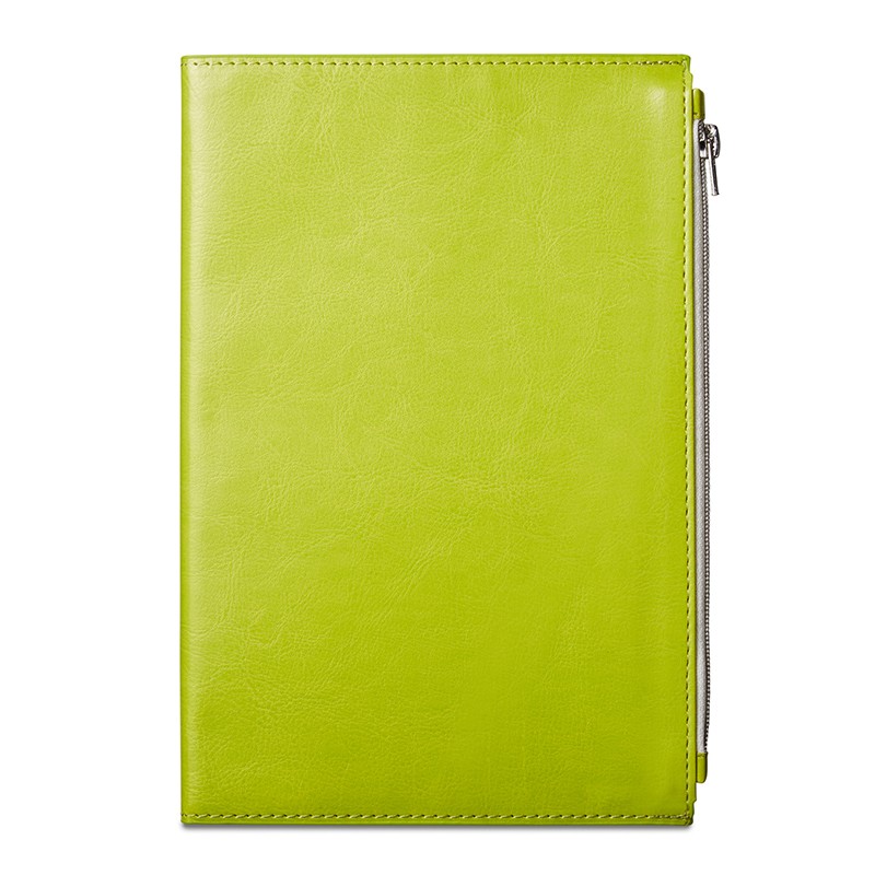 Green Lime color option for Element Softbound Journal With Zipper Pocket