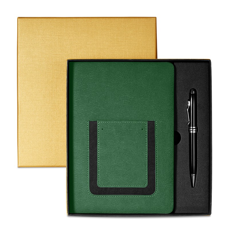 Green Hunter color option for Roma Journal & Executive Stylus Pen Set