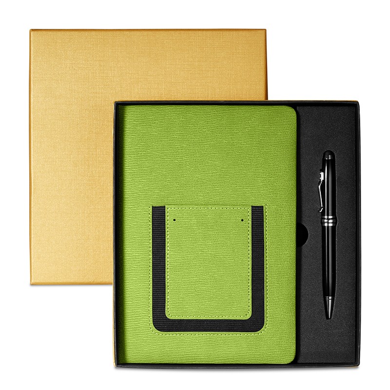 Green Lime color option for Roma Journal & Executive Stylus Pen Set