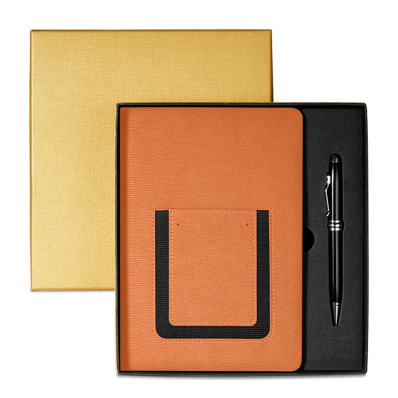 Orange color option for Roma Journal & Executive Stylus Pen Set