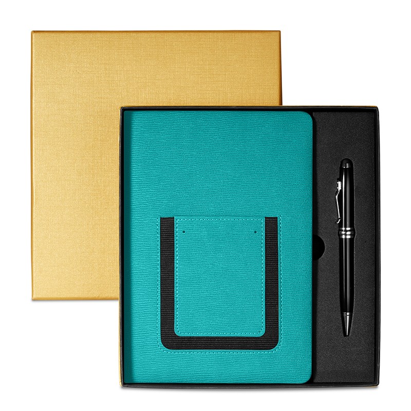 Teal color option for Roma Journal & Executive Stylus Pen Set