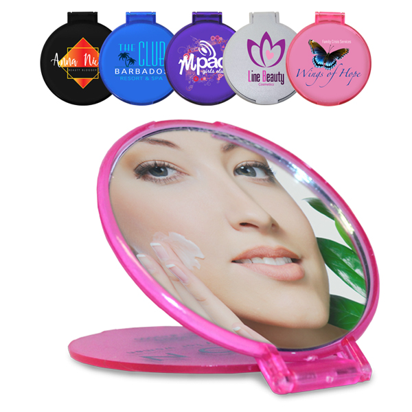 Solid White color option for Round Mirror,Full Color Digital
