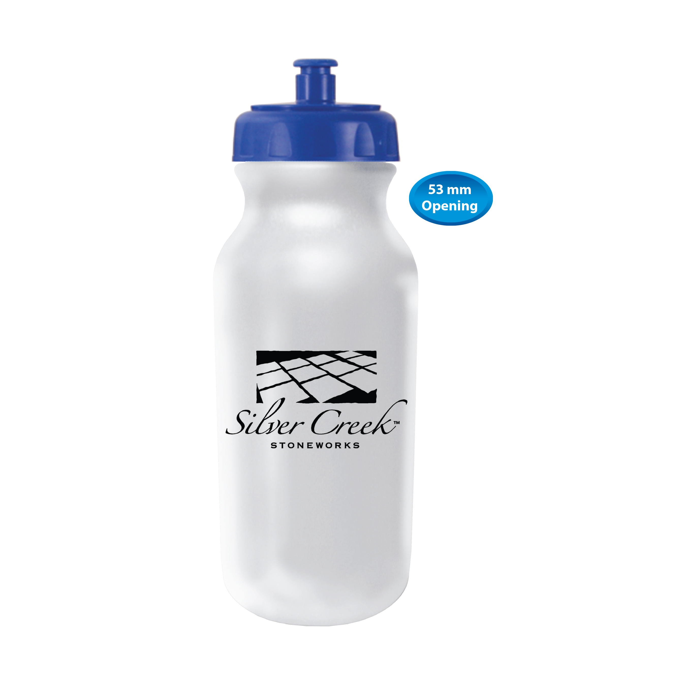 Frosted color option for 20 Oz. Value Cycle Bottle With Push 'N Pull Cap