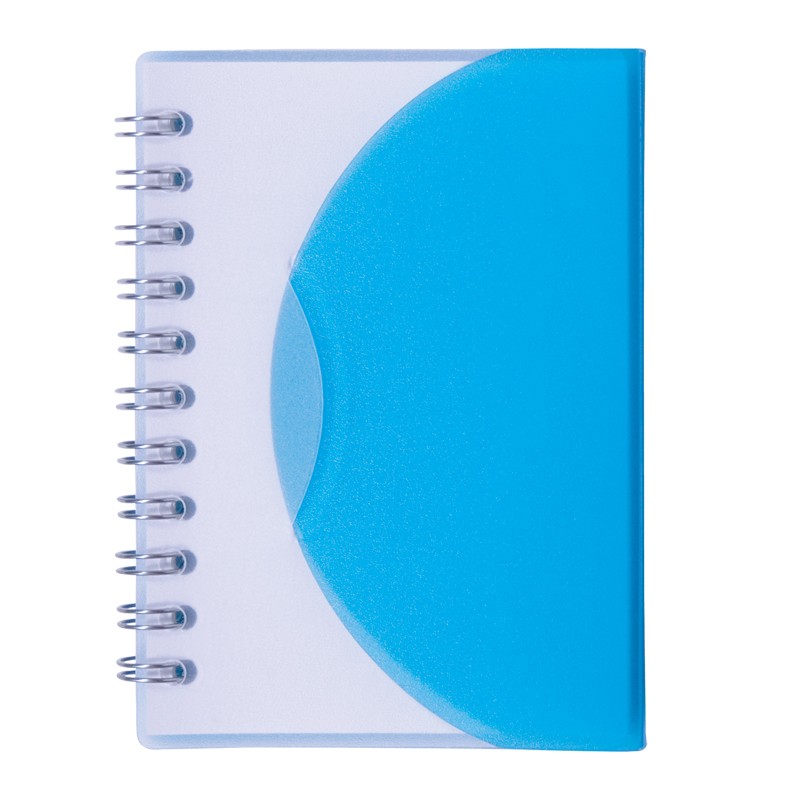 Translucent Blue color option for Small Spiral Curve Notebook