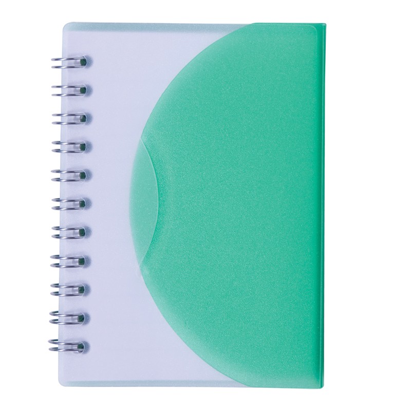 Translucent Green color option for Small Spiral Curve Notebook