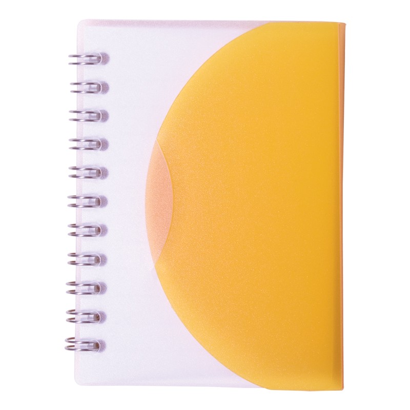 Translucent Orange color option for Small Spiral Curve Notebook