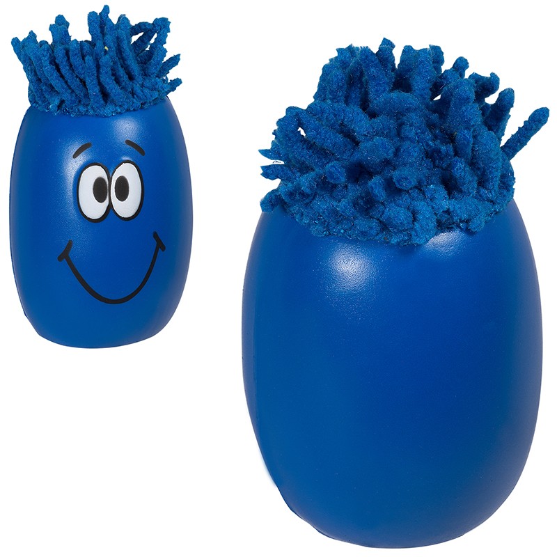 Blue color option for Goofy Group™ Mop Toppers® Stress Reliever