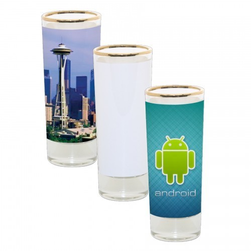 Photo of 2 Oz. Glass Shooter With Gold Rim