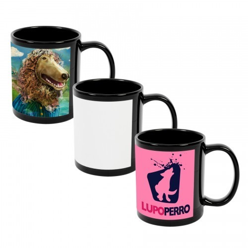 Photo of Black Mug With White Sublimation Patch