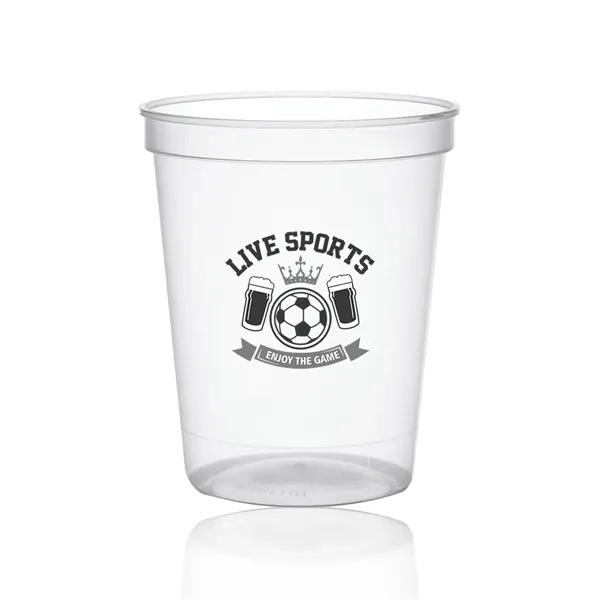 Clear color option for 16 Oz. Reusable Plastic Stadium Cups