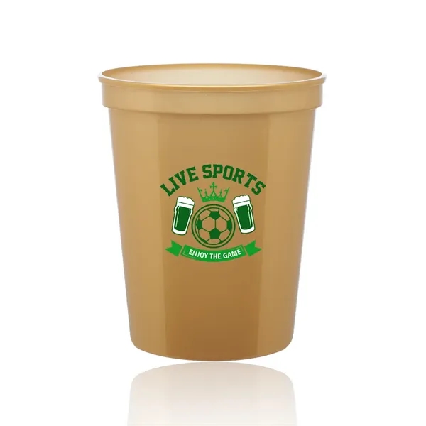 Gold color option for 16 Oz. Reusable Plastic Stadium Cups