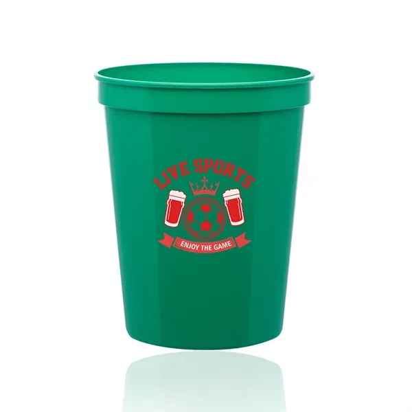 Kelly Green color option for 16 Oz. Reusable Plastic Stadium Cups