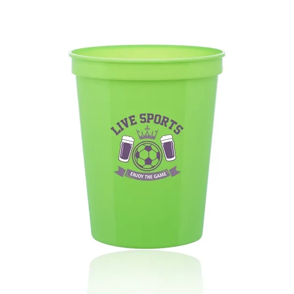Lime Green color option for 16 Oz. Reusable Plastic Stadium Cups