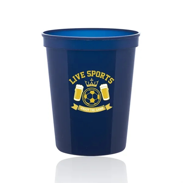 Navy Blue color option for 16 Oz. Reusable Plastic Stadium Cups