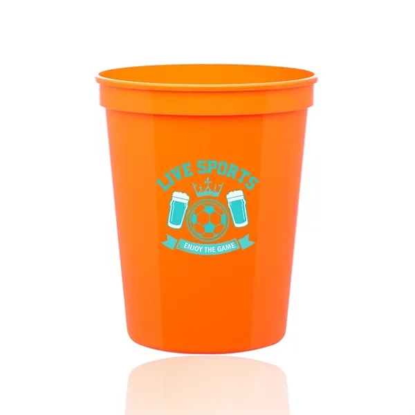 Orange color option for 16 Oz. Reusable Plastic Stadium Cups