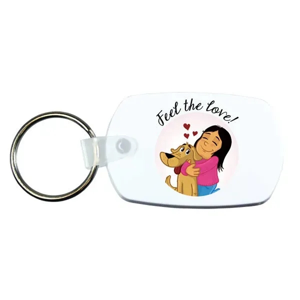 White color option for Standard Key Fob, Full Color Digital